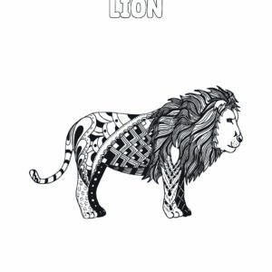 Mandala Signe zodiac Lion