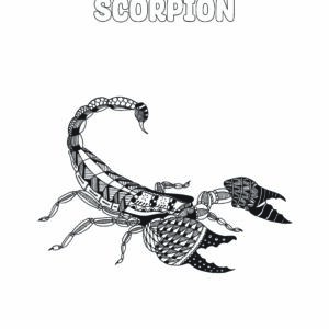 Mandala Signe zodiac Scorpion