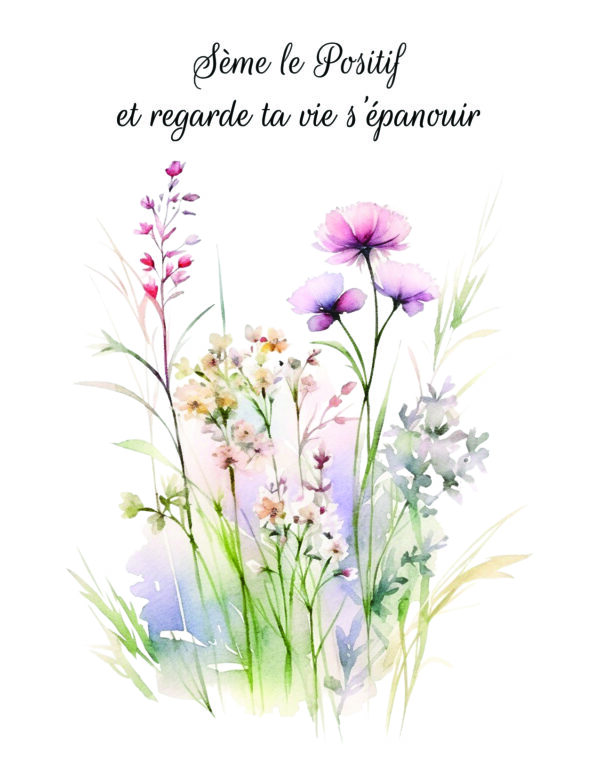 Cartes en papier à planter – Aquarelle & Citation inspirante – Image 3