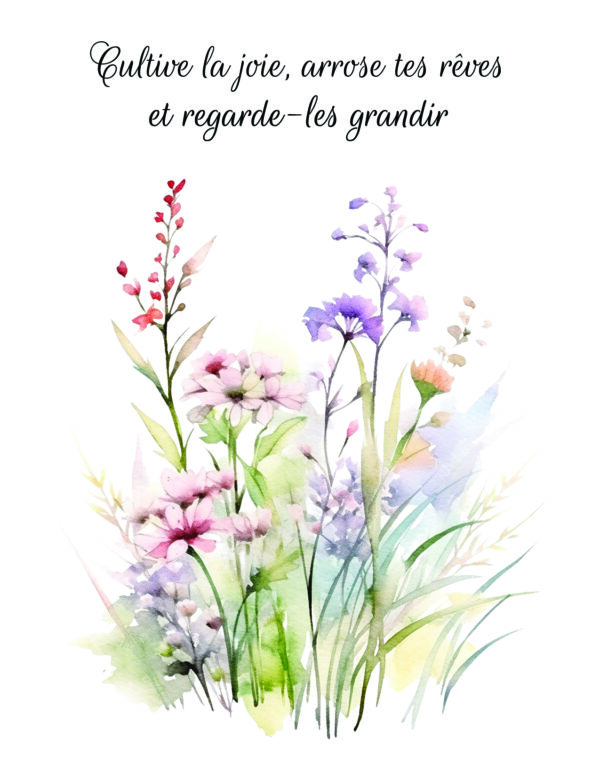 Cartes en papier à planter – Aquarelle & Citation inspirante – Image 6