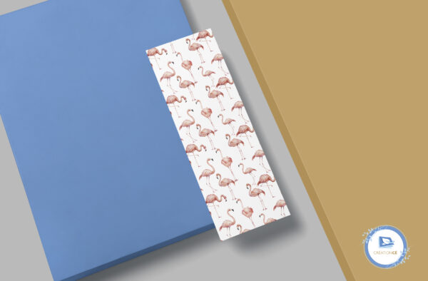 Signet en papier à planter - Flamant Rose