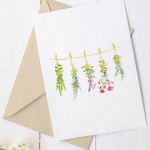 Carte en papier à planter- Fines herbes
