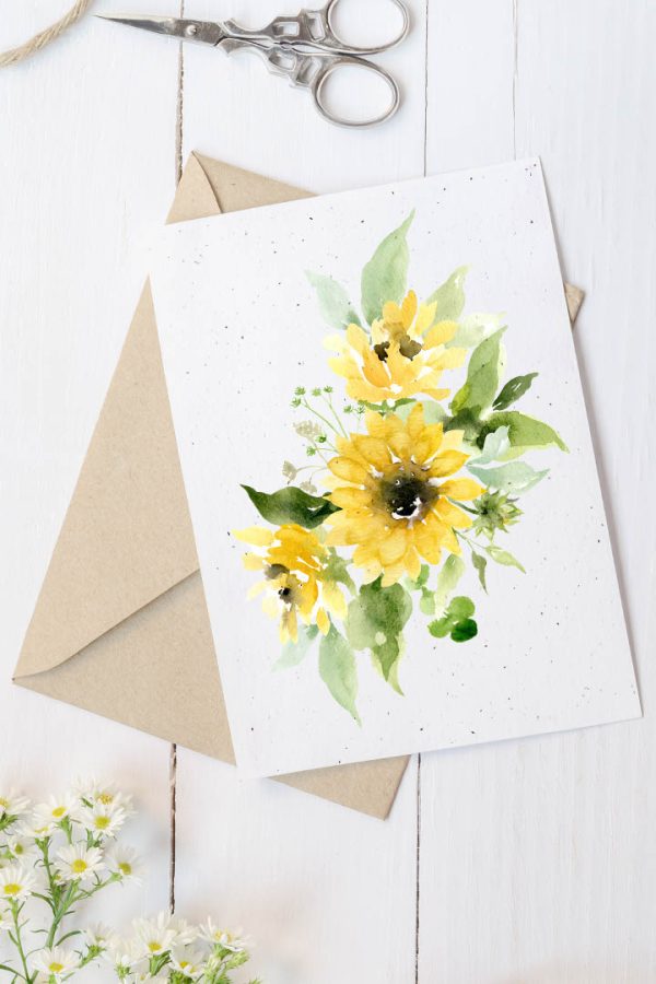 Carte en papier à planter- Collection Tournesol_02